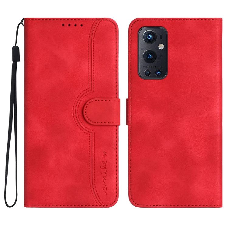Heart Pattern Skin Feel Leather Phone Case, For OnePlus 9 Pro, For OnePlus 9, For OnePlus 8 Pro