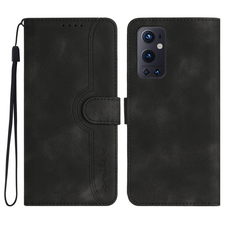 Heart Pattern Skin Feel Leather Phone Case, For OnePlus 9 Pro, For OnePlus 9, For OnePlus 8 Pro