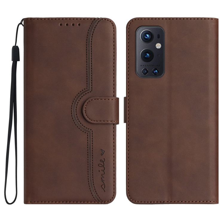 Heart Pattern Skin Feel Leather Phone Case, For OnePlus 9 Pro, For OnePlus 9, For OnePlus 8 Pro
