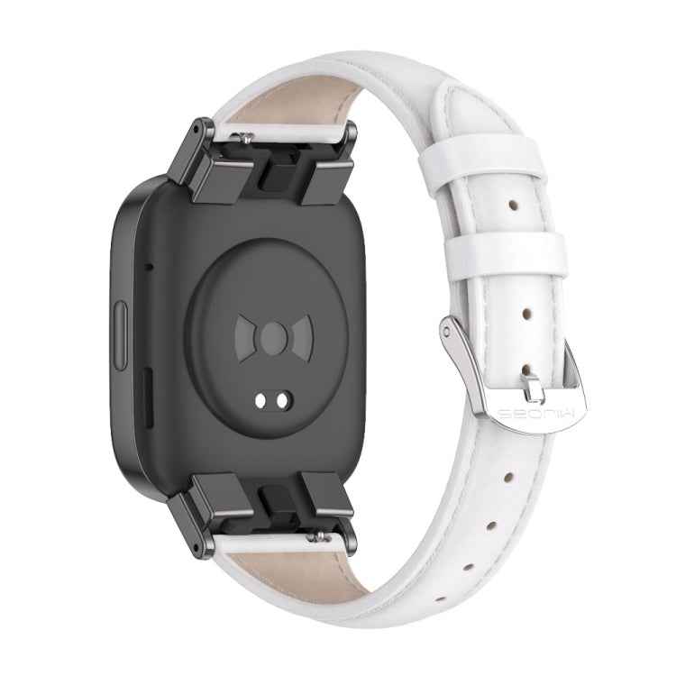 Mijobs Genuine Leather Slim Watch Band