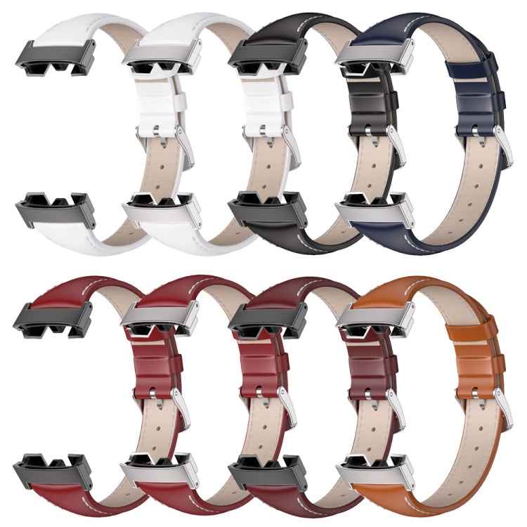 Mijobs Genuine Leather Slim Watch Band
