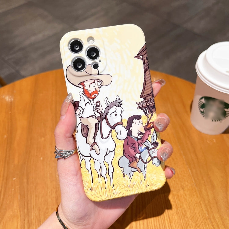 Oil Painting Pattern Glossy PC Phone Case, For iPhone X / XS, For iPhone XR, For iPhone XS Max, For iPhone 8 Plus / 7 Plus