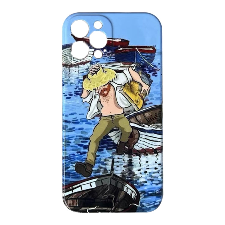 Oil Painting Pattern Glossy PC Phone Case, For iPhone X / XS, For iPhone XR, For iPhone XS Max, For iPhone 8 Plus / 7 Plus