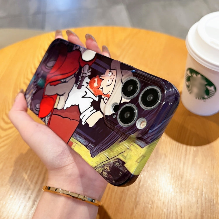 Oil Painting Pattern Glossy PC Phone Case, For iPhone X / XS, For iPhone XR, For iPhone XS Max, For iPhone 8 Plus / 7 Plus