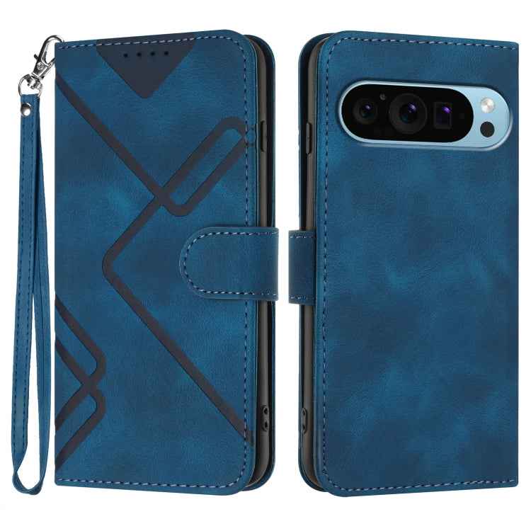 Line Pattern Skin Feel Leather Phone Case, For Google Pixel 10a, For Google Pixel 10 Pro XL, For Google Pixel 10 / Pixel 10 Pro, For Google Pixel 9a, For Google Pixel 9 Pro, For Google Pixel 9, For Google Pixel 8a, For Google Pixel 7 Pro 5G