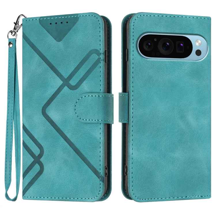 Line Pattern Skin Feel Leather Phone Case, For Google Pixel 10a, For Google Pixel 10 Pro XL, For Google Pixel 10 / Pixel 10 Pro, For Google Pixel 9a, For Google Pixel 9 Pro, For Google Pixel 9, For Google Pixel 8a, For Google Pixel 7 Pro 5G