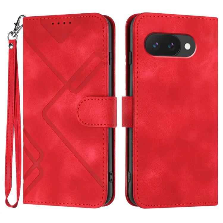 Line Pattern Skin Feel Leather Phone Case, For Google Pixel 10a, For Google Pixel 10 Pro XL, For Google Pixel 10 / Pixel 10 Pro, For Google Pixel 9a, For Google Pixel 9 Pro, For Google Pixel 9, For Google Pixel 8a, For Google Pixel 7 Pro 5G