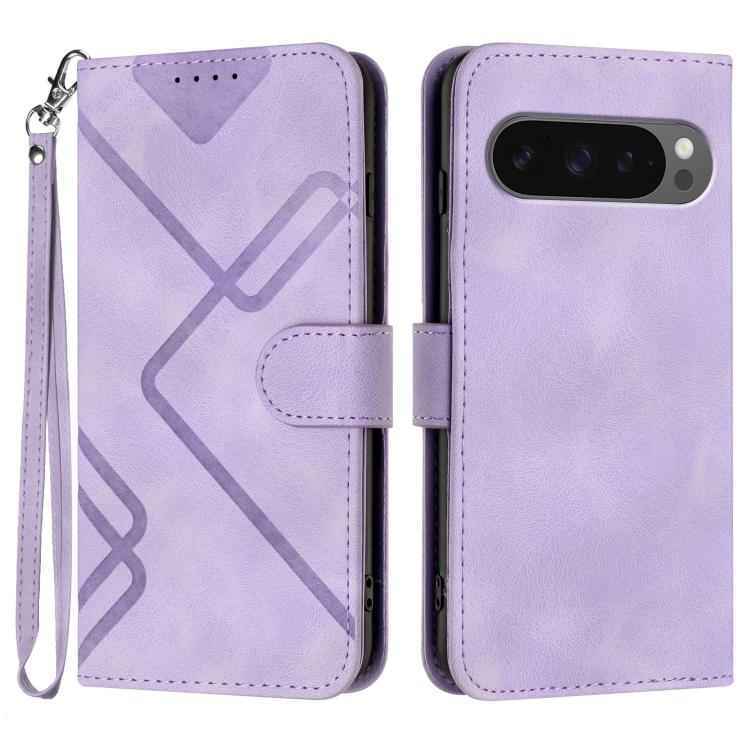 Line Pattern Skin Feel Leather Phone Case, For Google Pixel 10a, For Google Pixel 10 Pro XL, For Google Pixel 10 / Pixel 10 Pro, For Google Pixel 9a, For Google Pixel 9 Pro, For Google Pixel 9, For Google Pixel 8a, For Google Pixel 7 Pro 5G