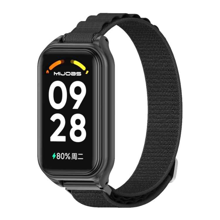 Mijobs Metal Shell Nylon Breathable Watch Band