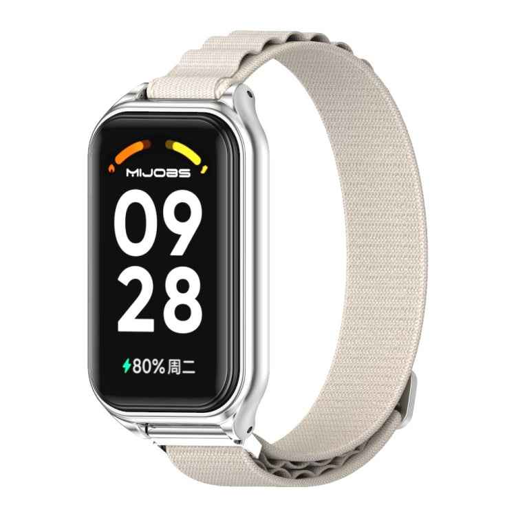 Mijobs Metal Shell Nylon Breathable Watch Band