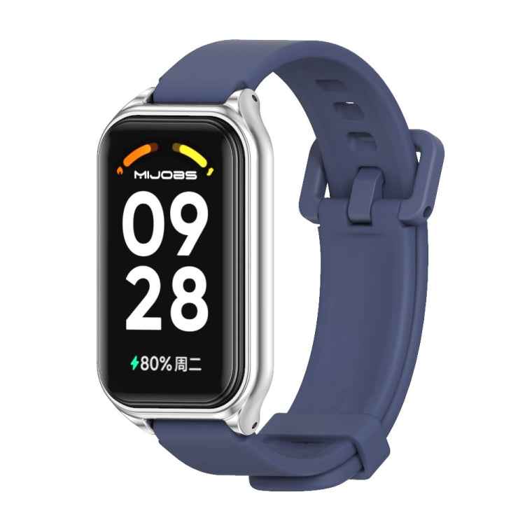 Mijobs Metal Shell Silicone Watch Band