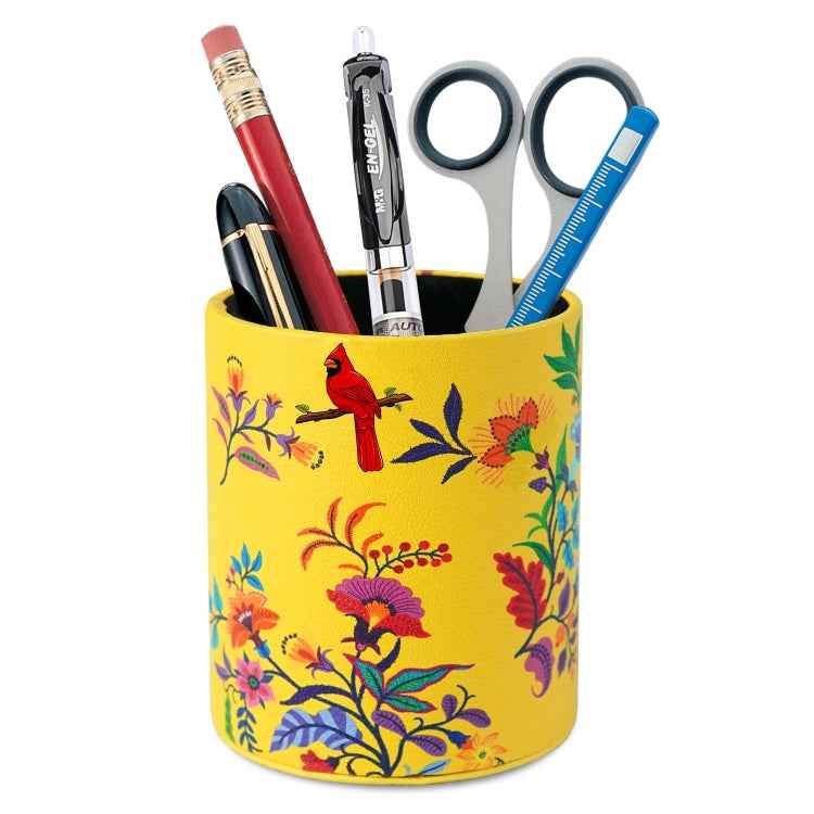 PU Leather Tool Storage Box Desktop Pen Holder