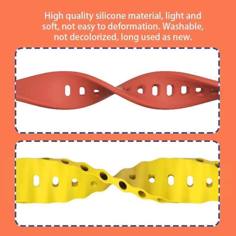 Mijobs Metal Shell Ocean Silicone Watch Band