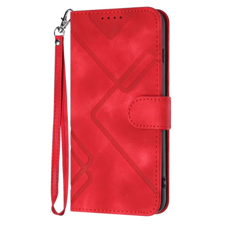 Line Pattern Skin Feel Leather Phone Case, For OnePlus 9 Pro, For OnePlus 9, For OnePlus 8 Pro