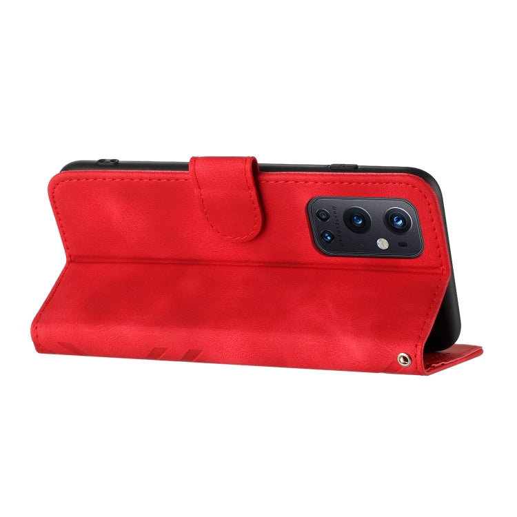 Line Pattern Skin Feel Leather Phone Case, For OnePlus 9 Pro, For OnePlus 9, For OnePlus 8 Pro