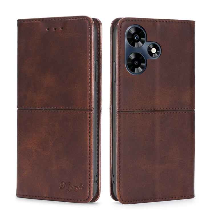 Cow Texture Magnetic Leather Phone Case, For Infinix Hot 30 4G