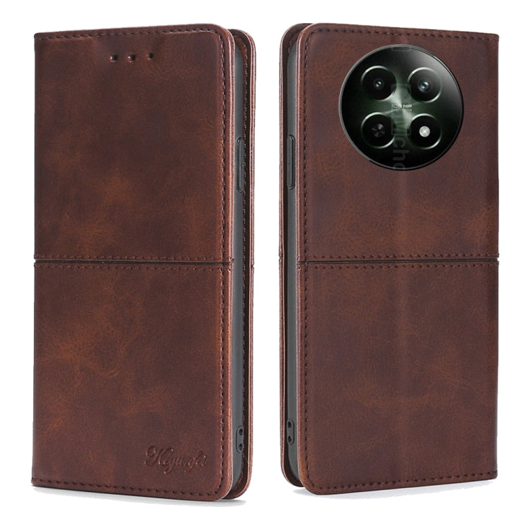Cow Texture Magnetic Leather Phone Case, For Realme 15T 5G Global, For Realme C71 4G, For Realme GT 7 Global, For Realme 14 5G Global, For Realme P3 Ultra 5G, For Realme P3 Pro 5G Global, For Realme C61 4G, For Realme GT Neo6 SE, For Realme 12 5G