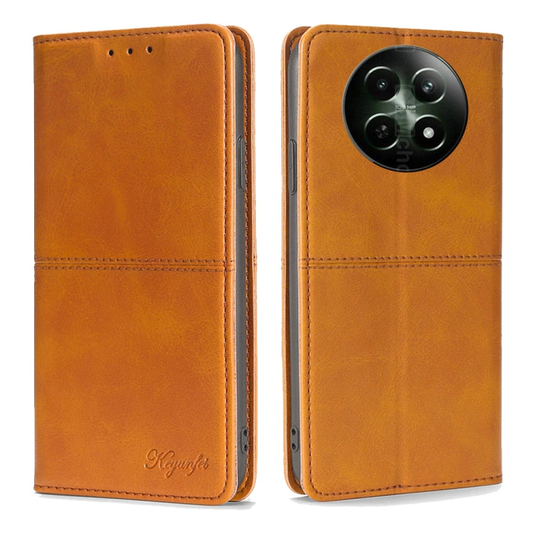 Cow Texture Magnetic Leather Phone Case, For Realme 15T 5G Global, For Realme C71 4G, For Realme GT 7 Global, For Realme 14 5G Global, For Realme P3 Ultra 5G, For Realme P3 Pro 5G Global, For Realme C61 4G, For Realme GT Neo6 SE, For Realme 12 5G