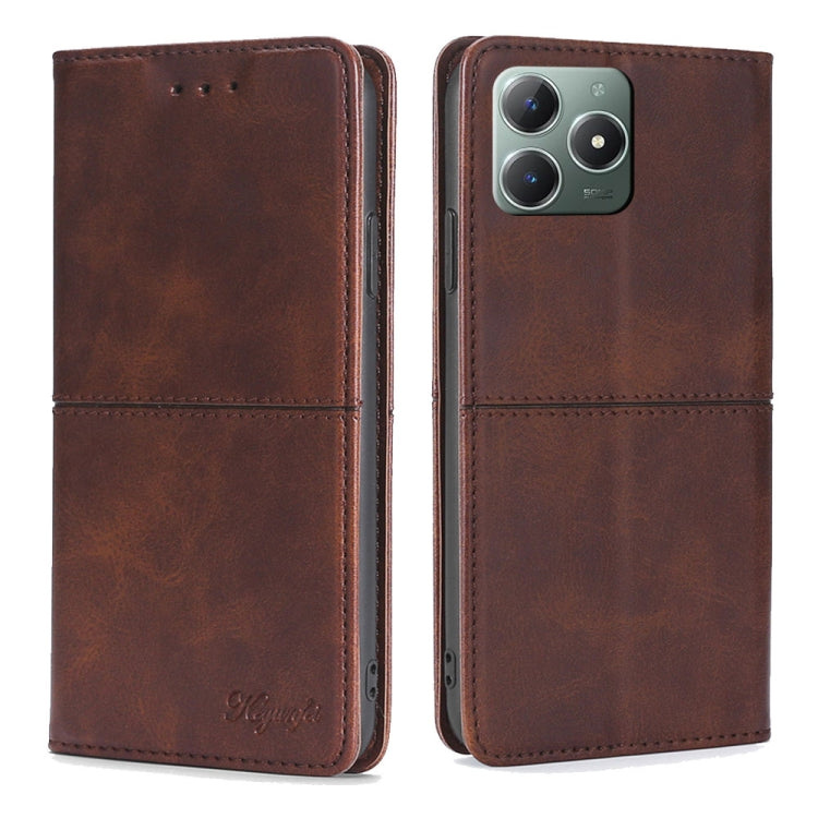 Cow Texture Magnetic Leather Phone Case, For Realme 15T 5G Global, For Realme C71 4G, For Realme GT 7 Global, For Realme 14 5G Global, For Realme P3 Ultra 5G, For Realme P3 Pro 5G Global, For Realme C61 4G, For Realme GT Neo6 SE, For Realme 12 5G