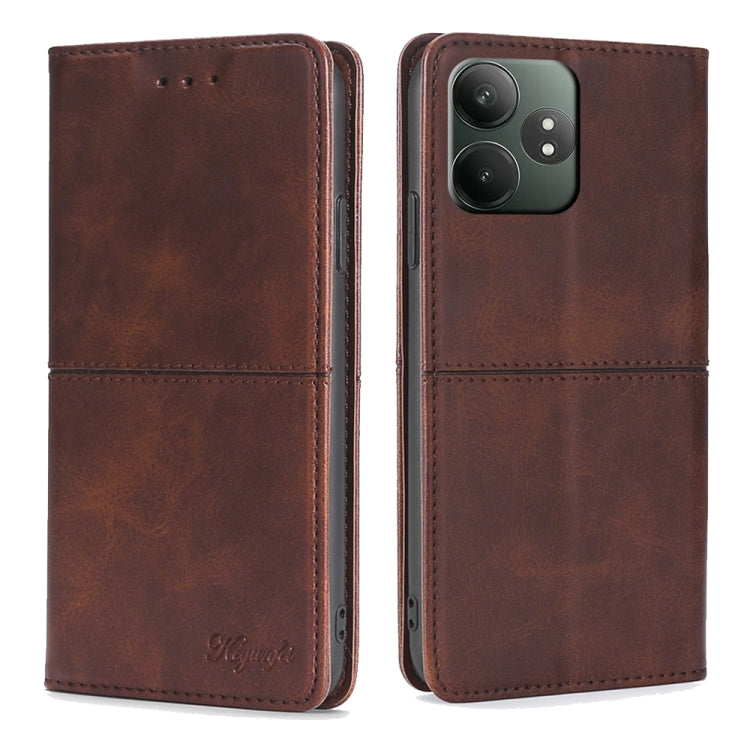 Cow Texture Magnetic Leather Phone Case, For Realme 15T 5G Global, For Realme C71 4G, For Realme GT 7 Global, For Realme 14 5G Global, For Realme P3 Ultra 5G, For Realme P3 Pro 5G Global, For Realme C61 4G, For Realme GT Neo6 SE, For Realme 12 5G