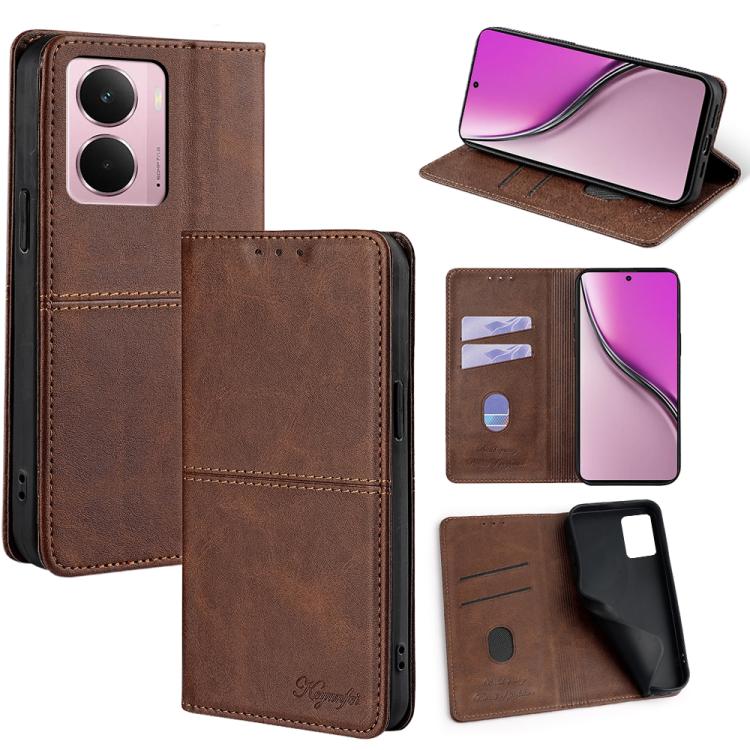 Cow Texture Magnetic Leather Phone Case, For Realme 15T 5G Global, For Realme C71 4G, For Realme GT 7 Global, For Realme 14 5G Global, For Realme P3 Ultra 5G, For Realme P3 Pro 5G Global, For Realme C61 4G, For Realme GT Neo6 SE, For Realme 12 5G