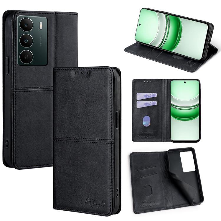 Cow Texture Magnetic Leather Phone Case, For Realme 15T 5G Global, For Realme C71 4G, For Realme GT 7 Global, For Realme 14 5G Global, For Realme P3 Ultra 5G, For Realme P3 Pro 5G Global, For Realme C61 4G, For Realme GT Neo6 SE, For Realme 12 5G