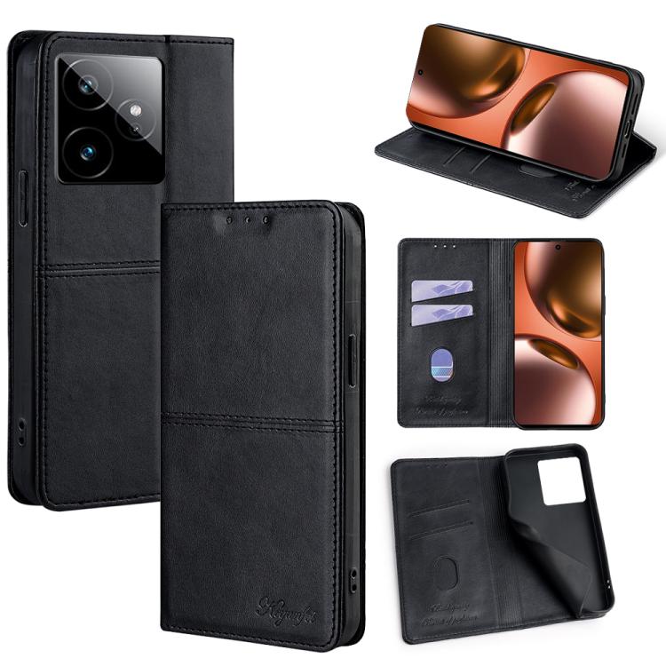 Cow Texture Magnetic Leather Phone Case, For Realme 15T 5G Global, For Realme C71 4G, For Realme GT 7 Global, For Realme 14 5G Global, For Realme P3 Ultra 5G, For Realme P3 Pro 5G Global, For Realme C61 4G, For Realme GT Neo6 SE, For Realme 12 5G