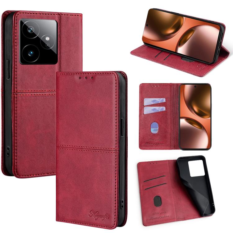 Cow Texture Magnetic Leather Phone Case, For Realme 15T 5G Global, For Realme C71 4G, For Realme GT 7 Global, For Realme 14 5G Global, For Realme P3 Ultra 5G, For Realme P3 Pro 5G Global, For Realme C61 4G, For Realme GT Neo6 SE, For Realme 12 5G