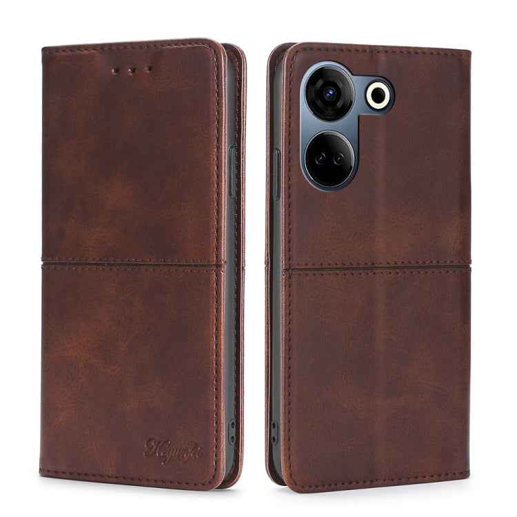 Cow Texture Magnetic Leather Phone Case, For Tecno Camon 20 Premier 5G, For Tecno Camon 20 Pro 5G, For Tecno Camon 20 Pro 4G