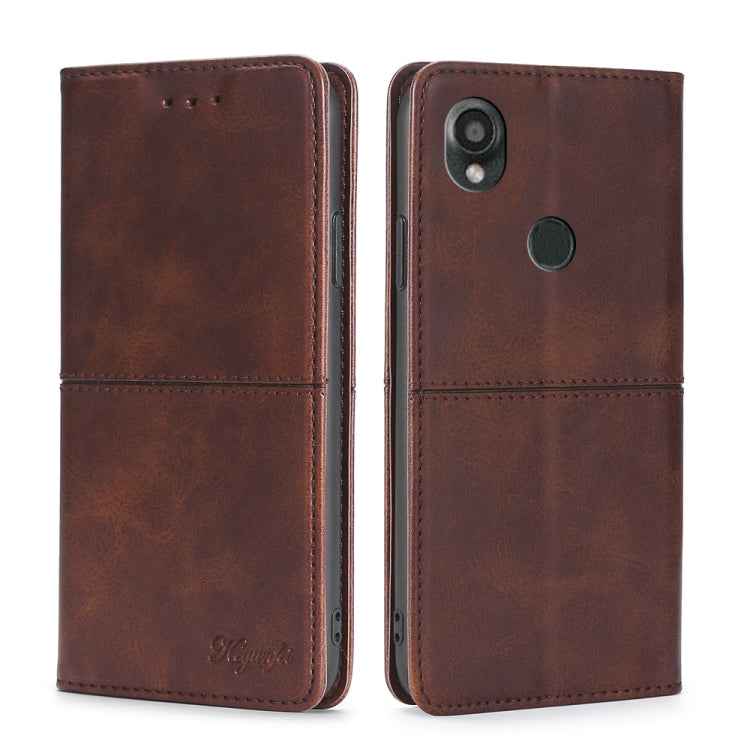 Cow Texture Magnetic Leather Phone Case, For Kyocera Basio Active3, For Kyocera Digno SX4 5G, For Kyocera Digno SX3-KYG02