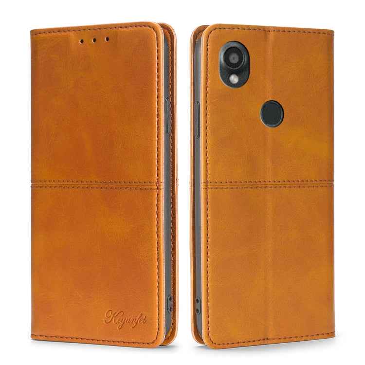 Cow Texture Magnetic Leather Phone Case, For Kyocera Basio Active3, For Kyocera Digno SX4 5G, For Kyocera Digno SX3-KYG02