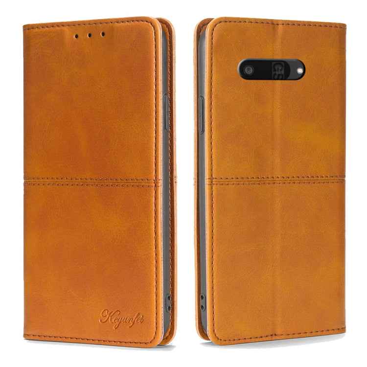 Cow Texture Magnetic Leather Phone Case, For Kyocera Basio Active3, For Kyocera Digno SX4 5G, For Kyocera Digno SX3-KYG02