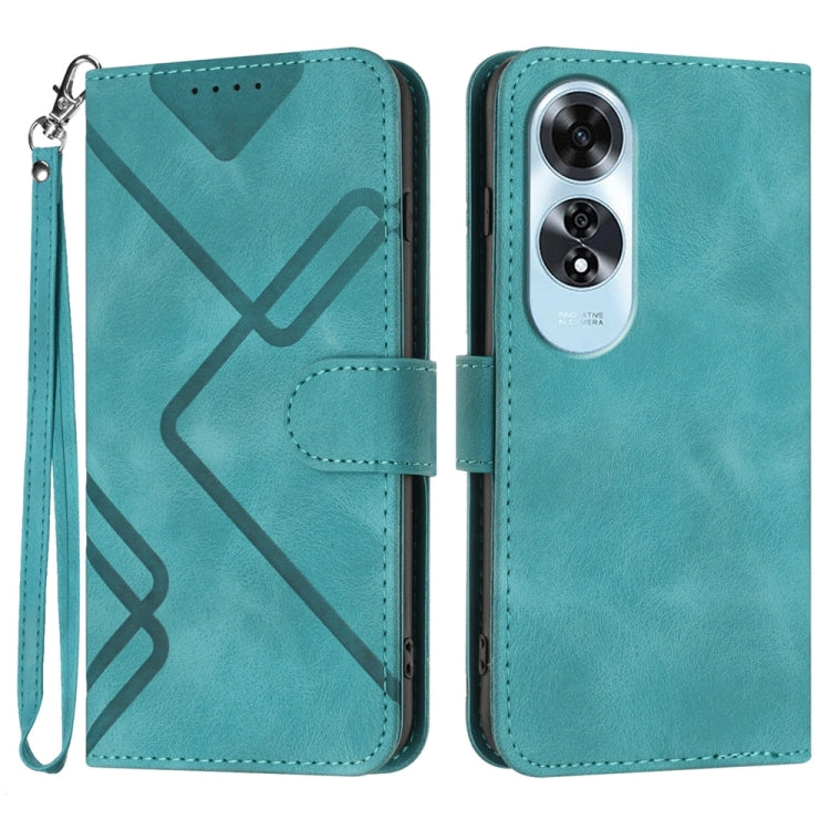 Line Pattern Skin Feel Leather Phone Case, For OPPO A60, For OPPO Reno11 F / F25 Pro, For OPPO A38 / A18, For OPPO Find X8 Pro, For OPPO A78 5G / A1x, For OPPO Reno8 T 4G, For OPPO Find X6 Pro, For OPPO Find X6