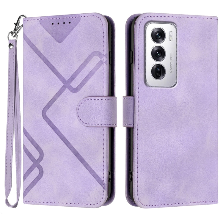 Line Pattern Skin Feel Leather Phone Case, For OPPO K13 5G, For OPPO Find X8s+, For OPPO Find X8s, For OPPO Find X8 Ultra, For OPPO A5 Pro 5G, For OPPO Reno13 F 4G / 5G, For OPPO Find X8, For OPPO Reno12 Global