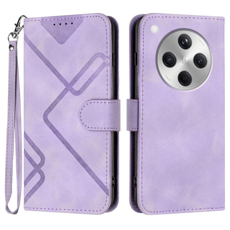Line Pattern Skin Feel Leather Phone Case, For OPPO K13 5G, For OPPO Find X8s+, For OPPO Find X8s, For OPPO Find X8 Ultra, For OPPO A5 Pro 5G, For OPPO Reno13 F 4G / 5G, For OPPO Find X8, For OPPO Reno12 Global