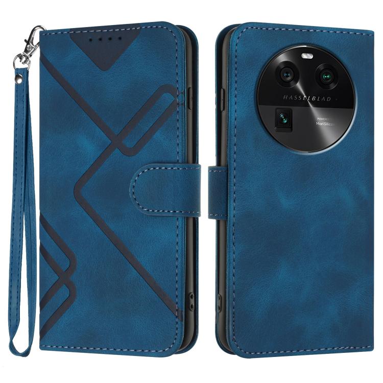 Line Pattern Skin Feel Leather Phone Case, For OPPO A60, For OPPO Reno11 F / F25 Pro, For OPPO A38 / A18, For OPPO Find X8 Pro, For OPPO A78 5G / A1x, For OPPO Reno8 T 4G, For OPPO Find X6 Pro, For OPPO Find X6