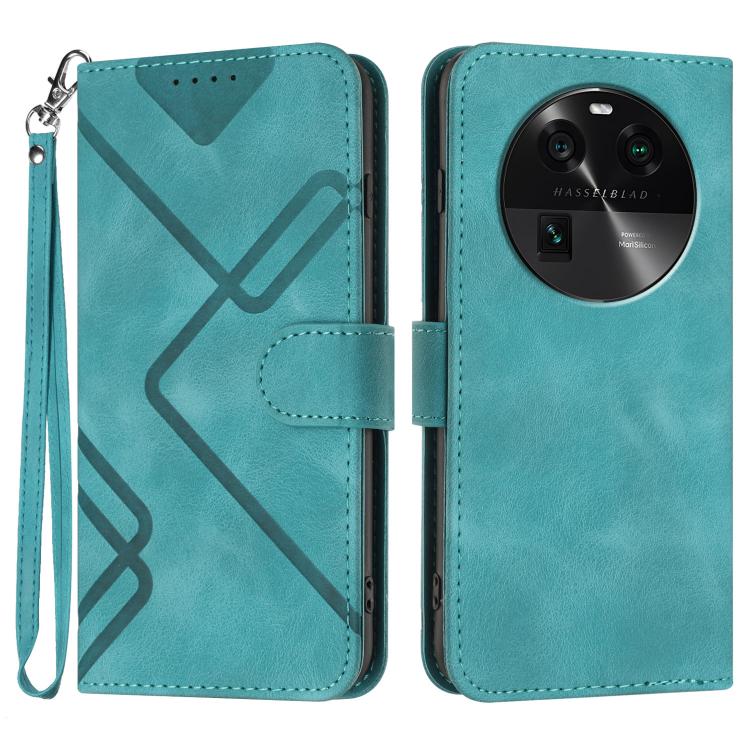 Line Pattern Skin Feel Leather Phone Case, For OPPO A60, For OPPO Reno11 F / F25 Pro, For OPPO A38 / A18, For OPPO Find X8 Pro, For OPPO A78 5G / A1x, For OPPO Reno8 T 4G, For OPPO Find X6 Pro, For OPPO Find X6