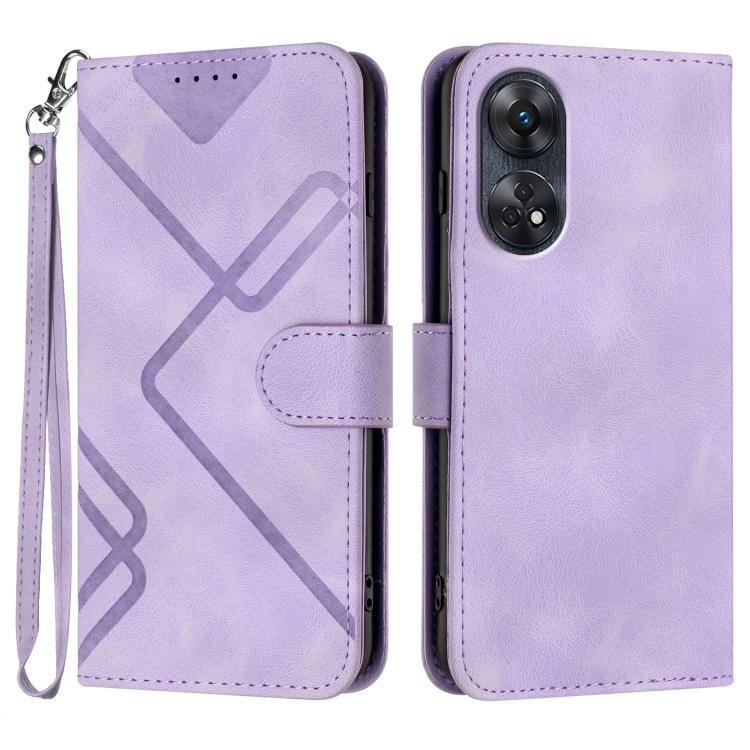 Line Pattern Skin Feel Leather Phone Case, For OPPO A60, For OPPO Reno11 F / F25 Pro, For OPPO A38 / A18, For OPPO Find X8 Pro, For OPPO A78 5G / A1x, For OPPO Reno8 T 4G, For OPPO Find X6 Pro, For OPPO Find X6