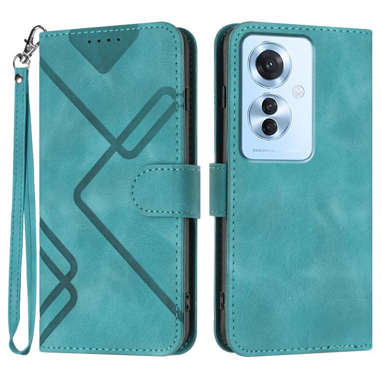 Line Pattern Skin Feel Leather Phone Case, For OPPO A60, For OPPO Reno11 F / F25 Pro, For OPPO A38 / A18, For OPPO Find X8 Pro, For OPPO A78 5G / A1x, For OPPO Reno8 T 4G, For OPPO Find X6 Pro, For OPPO Find X6