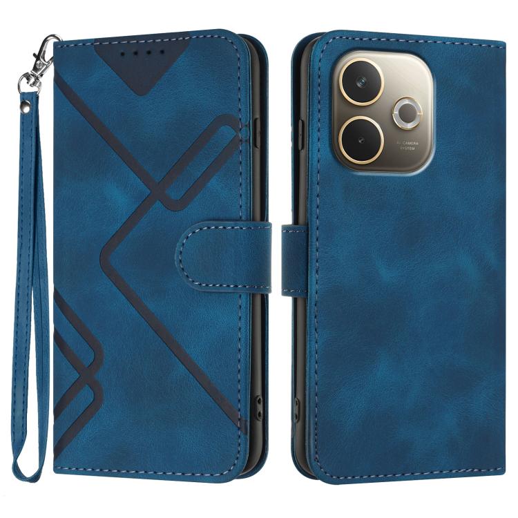 Line Pattern Skin Feel Leather Phone Case, For OPPO K13 5G, For OPPO Find X8s+, For OPPO Find X8s, For OPPO Find X8 Ultra, For OPPO A5 Pro 5G, For OPPO Reno13 F 4G / 5G, For OPPO Find X8, For OPPO Reno12 Global