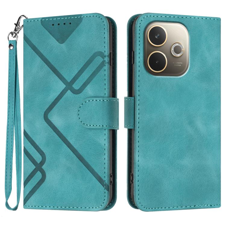Line Pattern Skin Feel Leather Phone Case, For OPPO K13 5G, For OPPO Find X8s+, For OPPO Find X8s, For OPPO Find X8 Ultra, For OPPO A5 Pro 5G, For OPPO Reno13 F 4G / 5G, For OPPO Find X8, For OPPO Reno12 Global