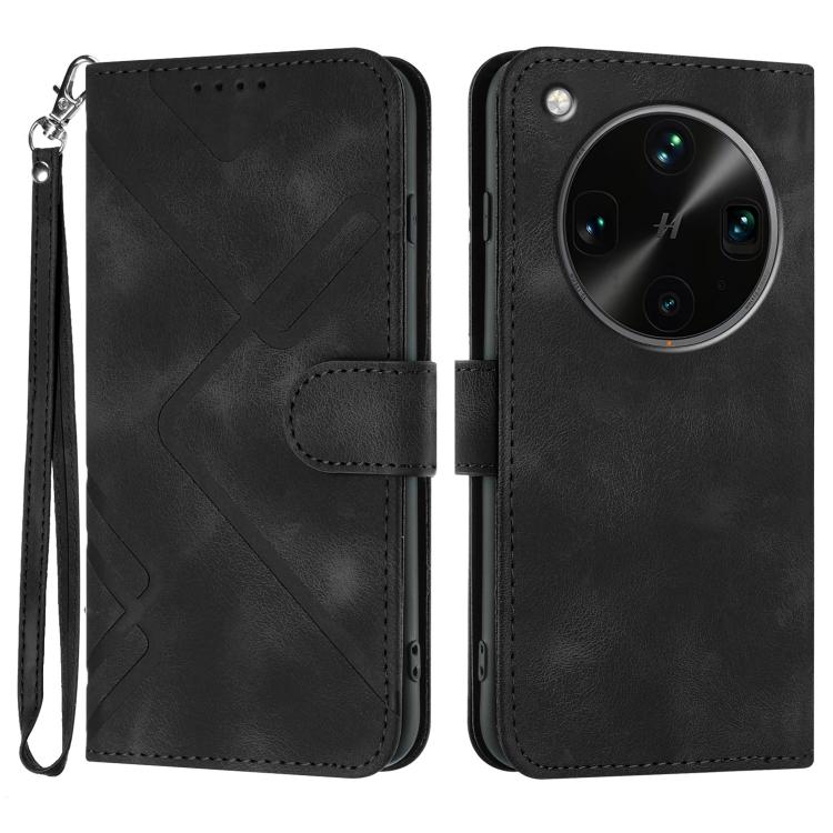 Line Pattern Skin Feel Leather Phone Case, For OPPO K13 5G, For OPPO Find X8s+, For OPPO Find X8s, For OPPO Find X8 Ultra, For OPPO A5 Pro 5G, For OPPO Reno13 F 4G / 5G, For OPPO Find X8, For OPPO Reno12 Global