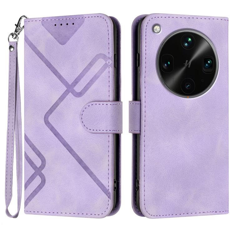 Line Pattern Skin Feel Leather Phone Case, For OPPO K13 5G, For OPPO Find X8s+, For OPPO Find X8s, For OPPO Find X8 Ultra, For OPPO A5 Pro 5G, For OPPO Reno13 F 4G / 5G, For OPPO Find X8, For OPPO Reno12 Global