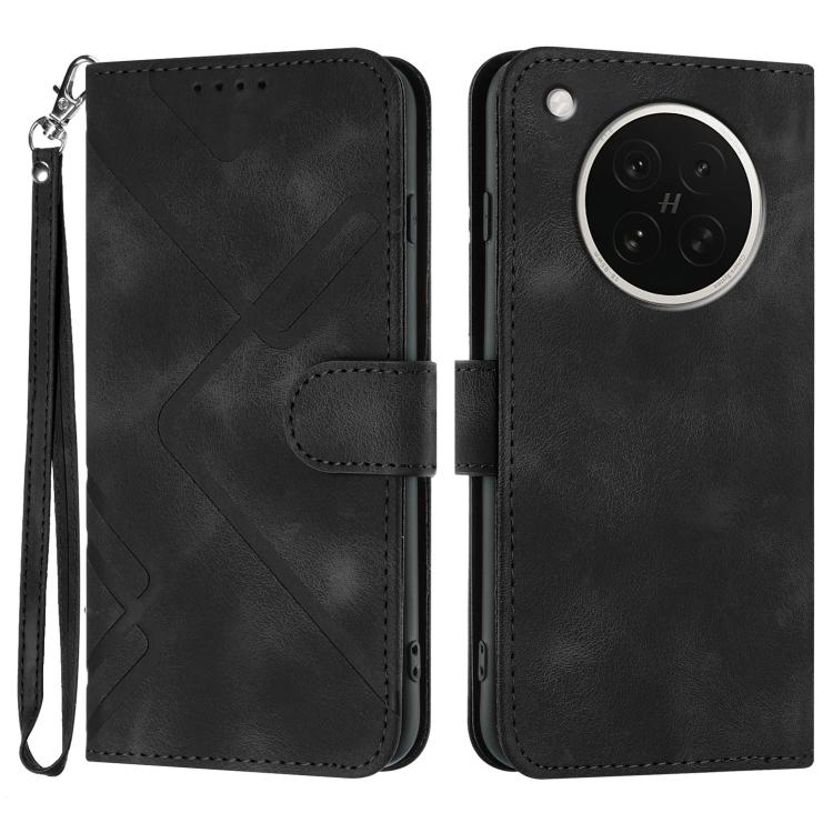 Line Pattern Skin Feel Leather Phone Case, For OPPO K13 5G, For OPPO Find X8s+, For OPPO Find X8s, For OPPO Find X8 Ultra, For OPPO A5 Pro 5G, For OPPO Reno13 F 4G / 5G, For OPPO Find X8, For OPPO Reno12 Global