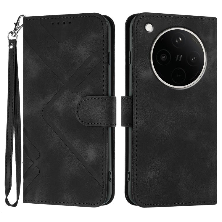 Line Pattern Skin Feel Leather Phone Case, For OPPO K13 5G, For OPPO Find X8s+, For OPPO Find X8s, For OPPO Find X8 Ultra, For OPPO A5 Pro 5G, For OPPO Reno13 F 4G / 5G, For OPPO Find X8, For OPPO Reno12 Global