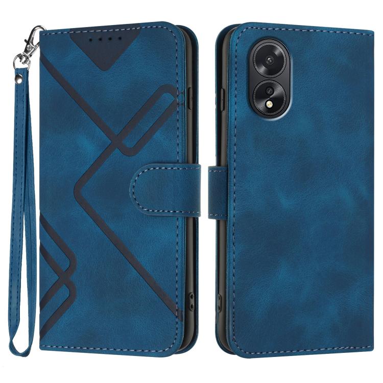 Line Pattern Skin Feel Leather Phone Case, For OPPO A60, For OPPO Reno11 F / F25 Pro, For OPPO A38 / A18, For OPPO Find X8 Pro, For OPPO A78 5G / A1x, For OPPO Reno8 T 4G, For OPPO Find X6 Pro, For OPPO Find X6