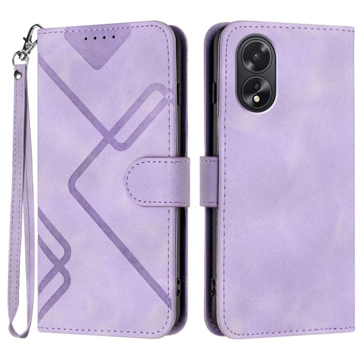 Line Pattern Skin Feel Leather Phone Case, For OPPO A60, For OPPO Reno11 F / F25 Pro, For OPPO A38 / A18, For OPPO Find X8 Pro, For OPPO A78 5G / A1x, For OPPO Reno8 T 4G, For OPPO Find X6 Pro, For OPPO Find X6