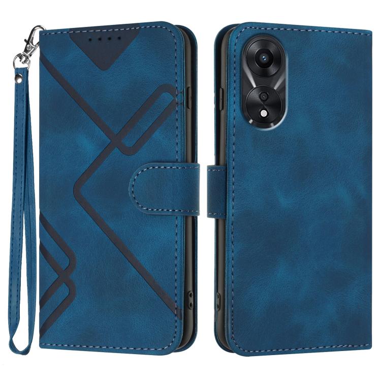Line Pattern Skin Feel Leather Phone Case, For OPPO A60, For OPPO Reno11 F / F25 Pro, For OPPO A38 / A18, For OPPO Find X8 Pro, For OPPO A78 5G / A1x, For OPPO Reno8 T 4G, For OPPO Find X6 Pro, For OPPO Find X6