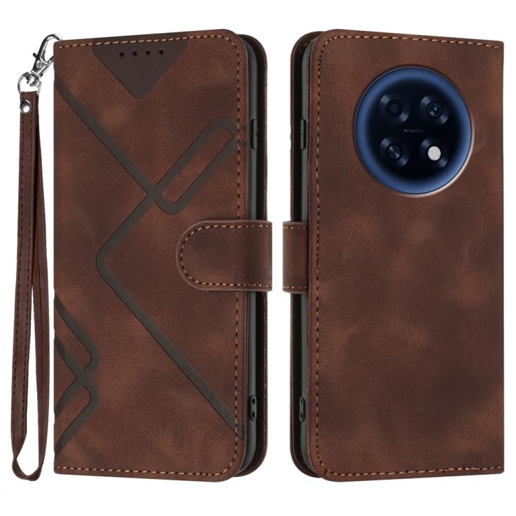 Line Pattern Skin Feel Leather Phone Case, For OPPO Reno15 Pro Max 5G Global, For OPPO Reno15 F 5G Global, For OPPO Reno15 Pro 5G Global, For OPPO Reno15 5G Global, For OPPO Find X9, For OPPO A6 Pro 4G / 5G Global / F31 5G, For OPPO F31 Pro+ 5G / A6 GT...