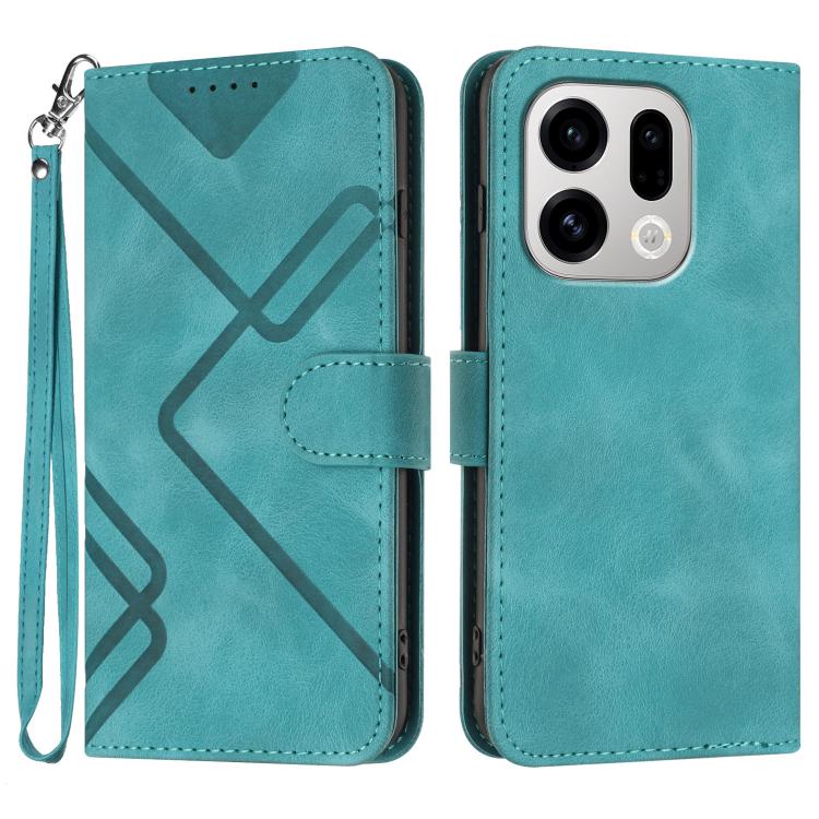 Line Pattern Skin Feel Leather Phone Case, For OPPO Reno15 Pro Max 5G Global, For OPPO Reno15 F 5G Global, For OPPO Reno15 Pro 5G Global, For OPPO Reno15 5G Global, For OPPO Find X9, For OPPO A6 Pro 4G / 5G Global / F31 5G, For OPPO F31 Pro+ 5G / A6 GT...